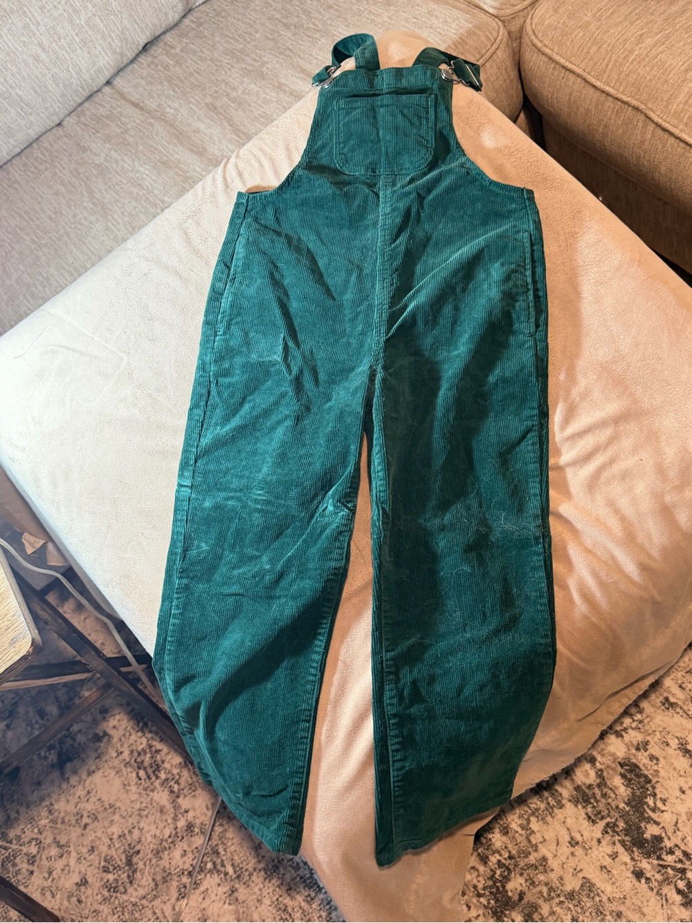 Cat & Jack Dark Teal Corduroy Overalls Jumpsuit